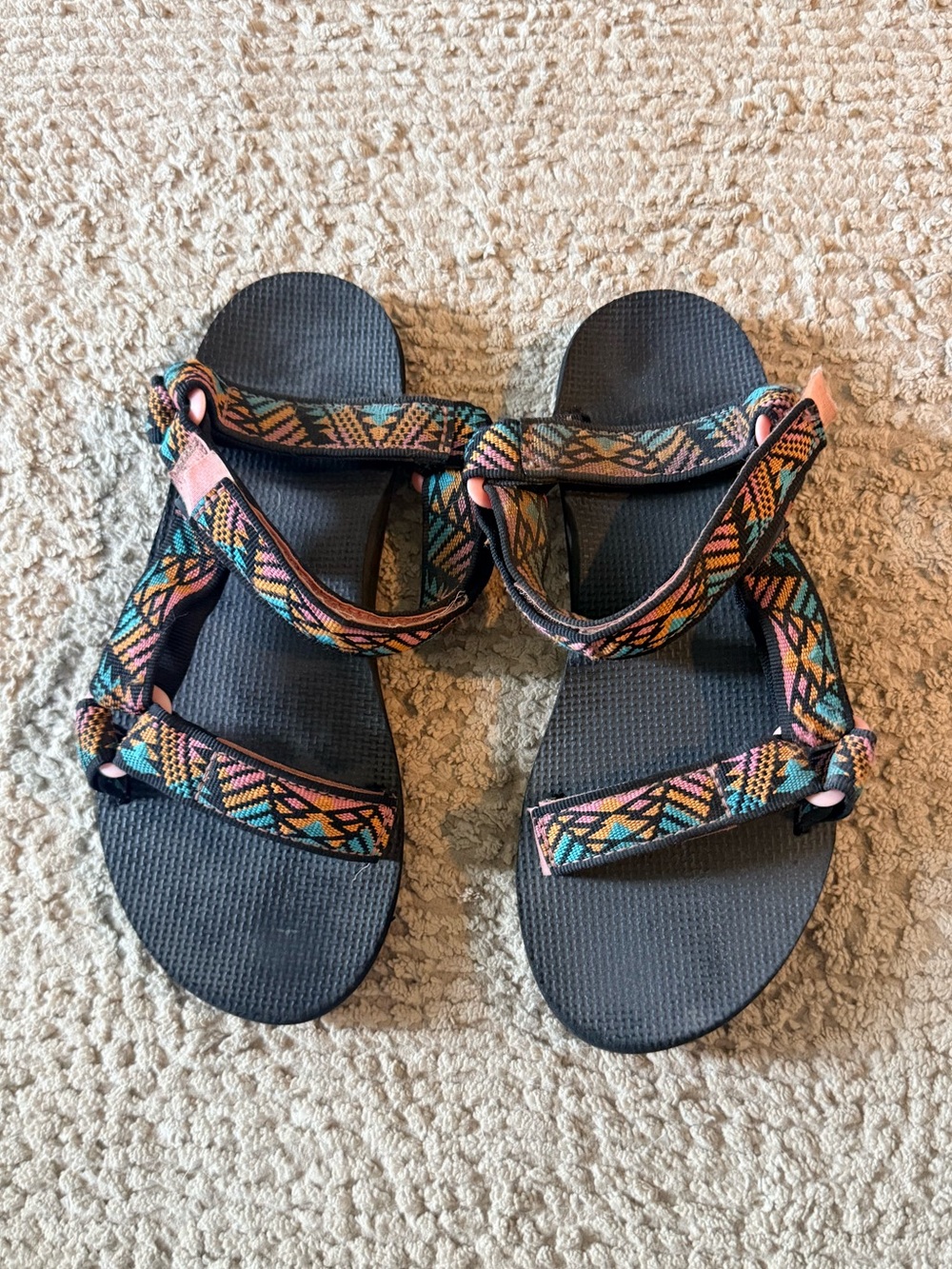 Tech Pink Aztec Sandals 7